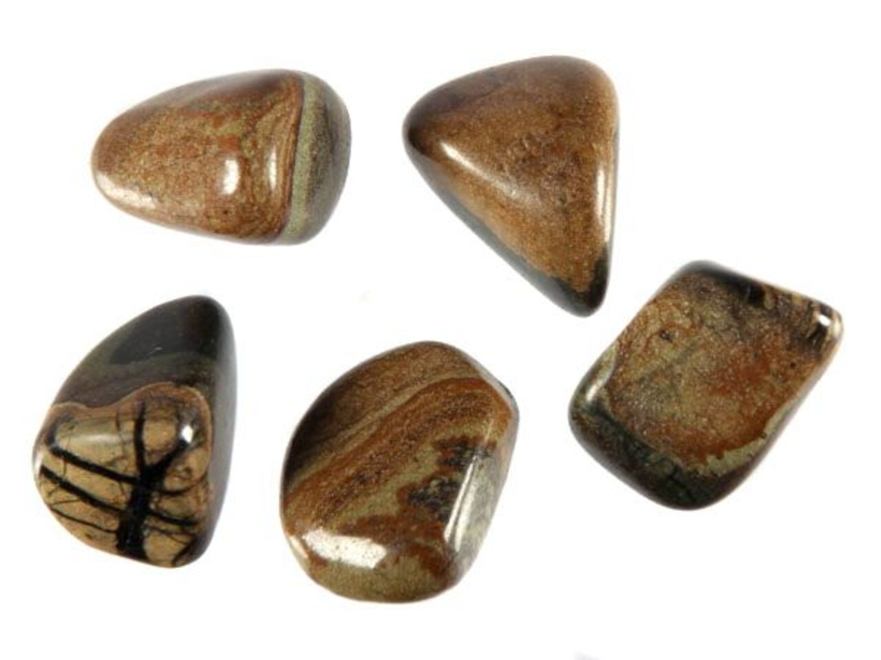 Olivijn steen getrommeld 5 - 10 gram Olivijn steen getrommeld 5 - 10 gram