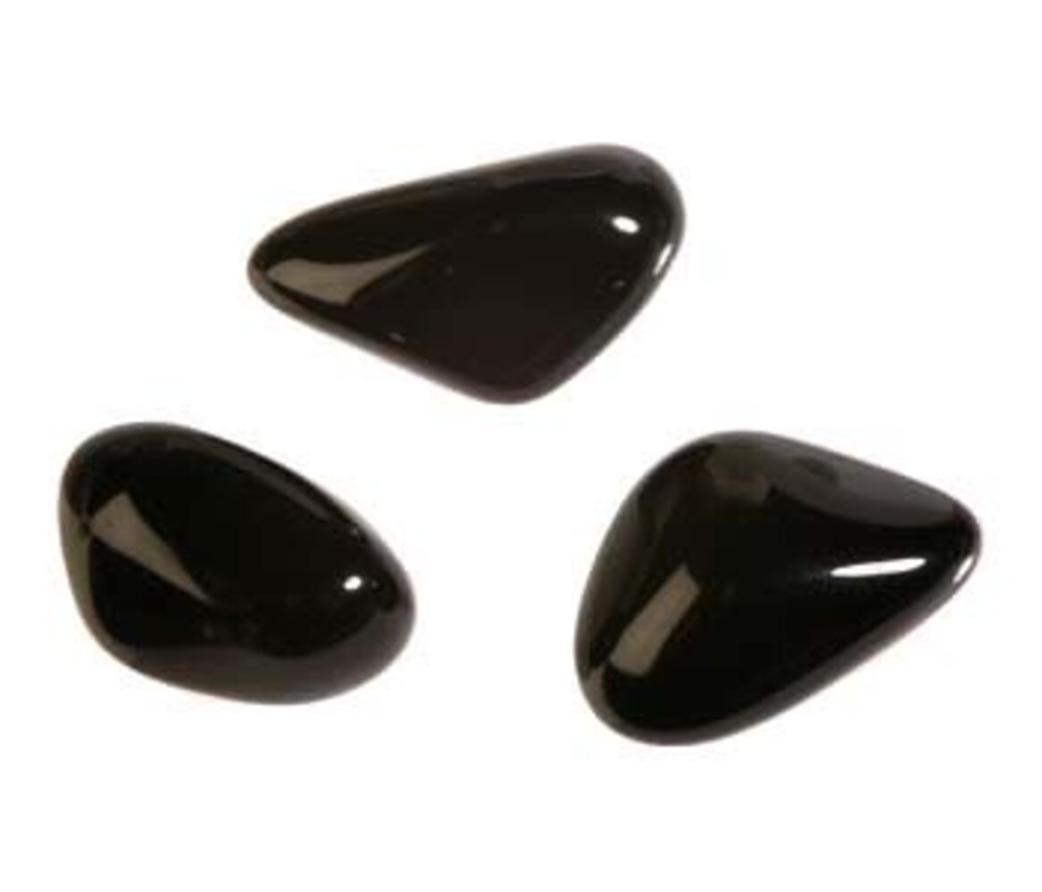 Obsidiaan (zwart) steen getrommeld 2 - 5 gram Obsidiaan (zwart) steen getrommeld 2 - 5 gram