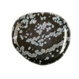 Obsidiaan (sneeuwvlok) steen plat gepolijst Obsidiaan (sneeuwvlok) steen plat gepolijst
