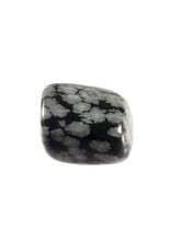 Obsidiaan (sneeuwvlok) steen getrommeld 5 - 10 gram