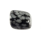 Obsidiaan (sneeuwvlok) steen getrommeld 5 - 10 gram Obsidiaan (sneeuwvlok) steen getrommeld 5 - 10 gram