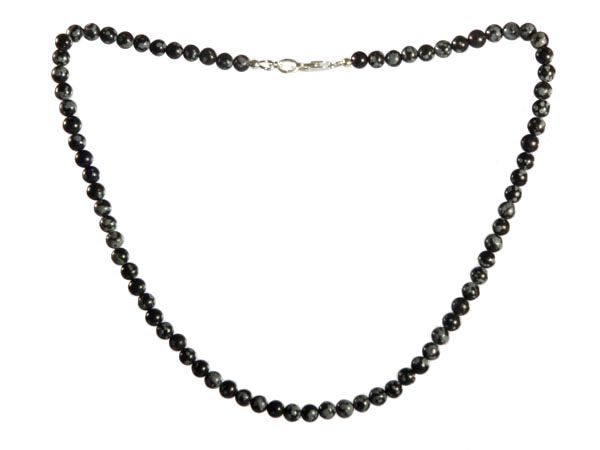 Sneeuwvlok obsidiaan ketting