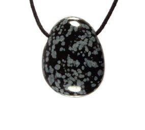 Obsidiaan (sneeuwvlok) hanger doorboord Obsidiaan (sneeuwvlok) hanger doorboord