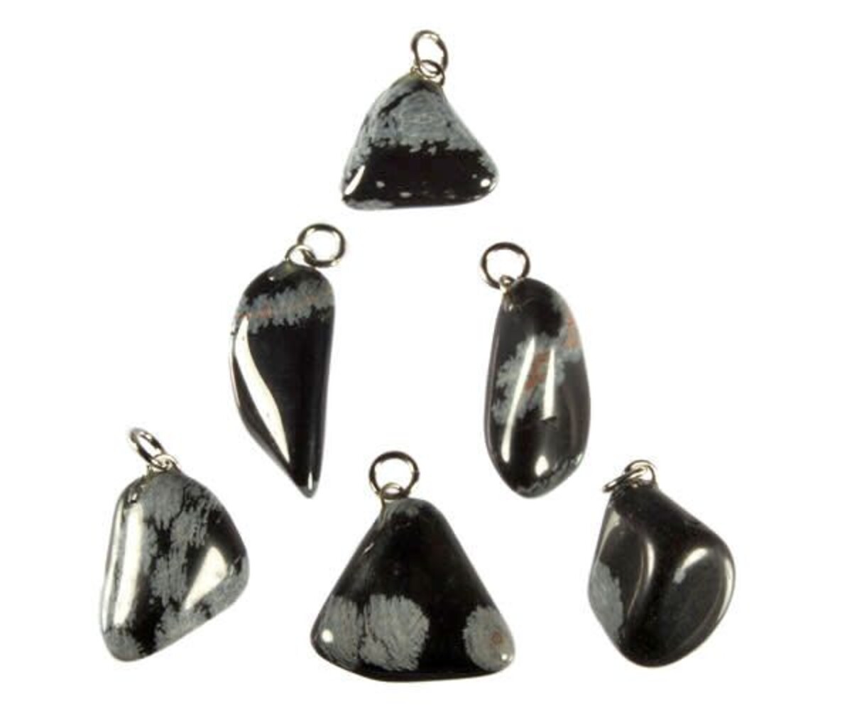 Obsidiaan (sneeuwvlok) hanger