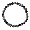 Obsidiaan (sneeuwvlok) armband 18 cm | 6 mm kralen Obsidiaan (sneeuwvlok) armband 18 cm | 6 mm kralen