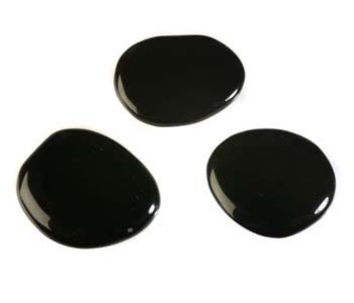 Obsidiaan (regenboog) steen plat gepolijst Obsidiaan (regenboog) steen plat gepolijst