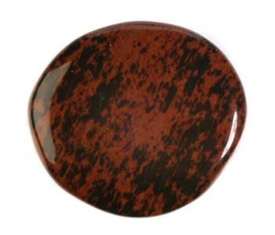 Obsidiaan (mahonie) steen plat gepolijst Obsidiaan (mahonie) steen plat gepolijst