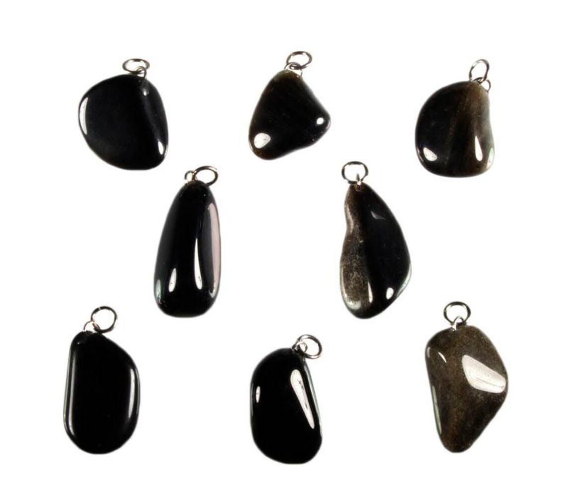 Goud obsidiaan hanger Goud obsidiaan hanger