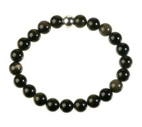 Goud obsidiaan armband 18 cm | 8 mm kralen Goud obsidiaan armband 18 cm | 8 mm kralen