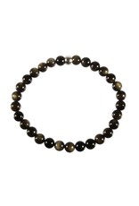 Goud obsidiaan armband