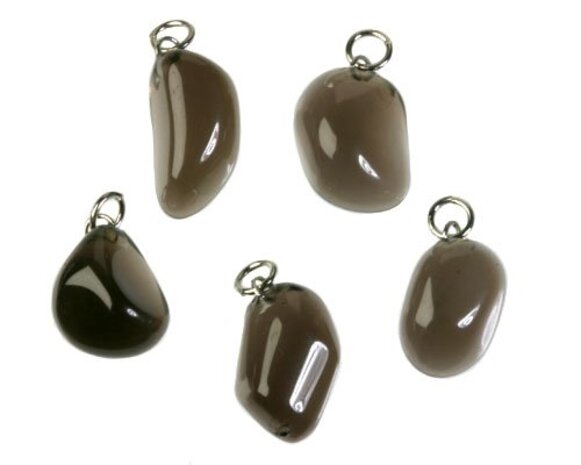 Obsidiaan (apachetranen) hanger getrommeld Obsidiaan (apachetranen) hanger getrommeld