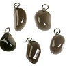 Obsidiaan (apachetranen) hanger getrommeld Obsidiaan (apachetranen) hanger getrommeld