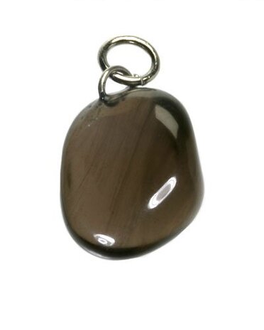 Obsidiaan (apachetranen) hanger getrommeld Obsidiaan (apachetranen) hanger getrommeld