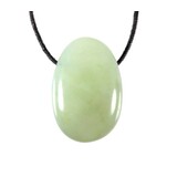 New jade (serpentijn) hanger doorboord New jade (serpentijn) hanger doorboord