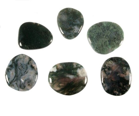 Mosagaat steen plat gepolijst