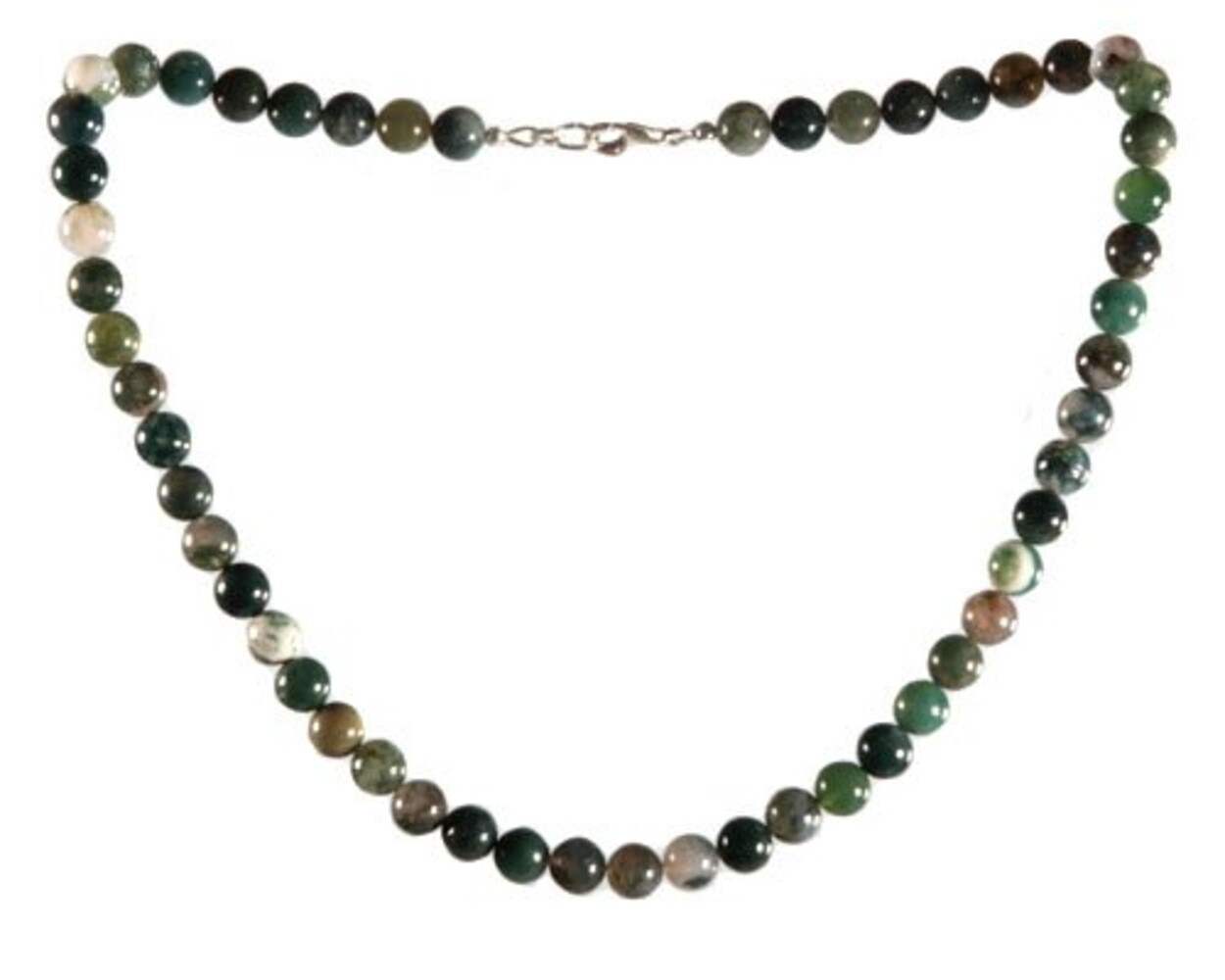 Mosagaat ketting 8 mm kralen Mosagaat ketting 8 mm kralen