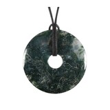 Mosagaat hanger donut 4 cm Mosagaat hanger donut 4 cm