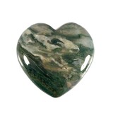 Mosagaat edelsteen hart 3 cm Mosagaat edelsteen hart 3 cm