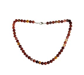 Mookaiet ketting 8 mm kralen Mookaiet ketting 8 mm kralen