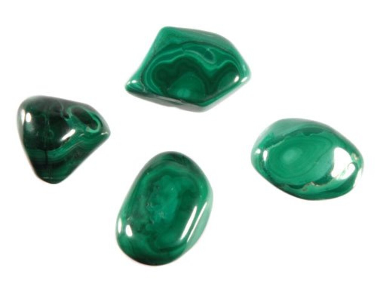 Malachiet steen getrommeld 5 - 10 gram Malachiet steen getrommeld 5 - 10 gram