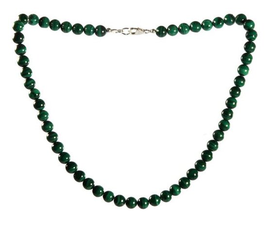 Malachiet ketting 8 mm kralen Malachiet ketting 8 mm kralen