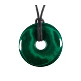 Malachiet hanger donut 2,7 - 3,3 cm Malachiet hanger donut 2,7 - 3,3 cm