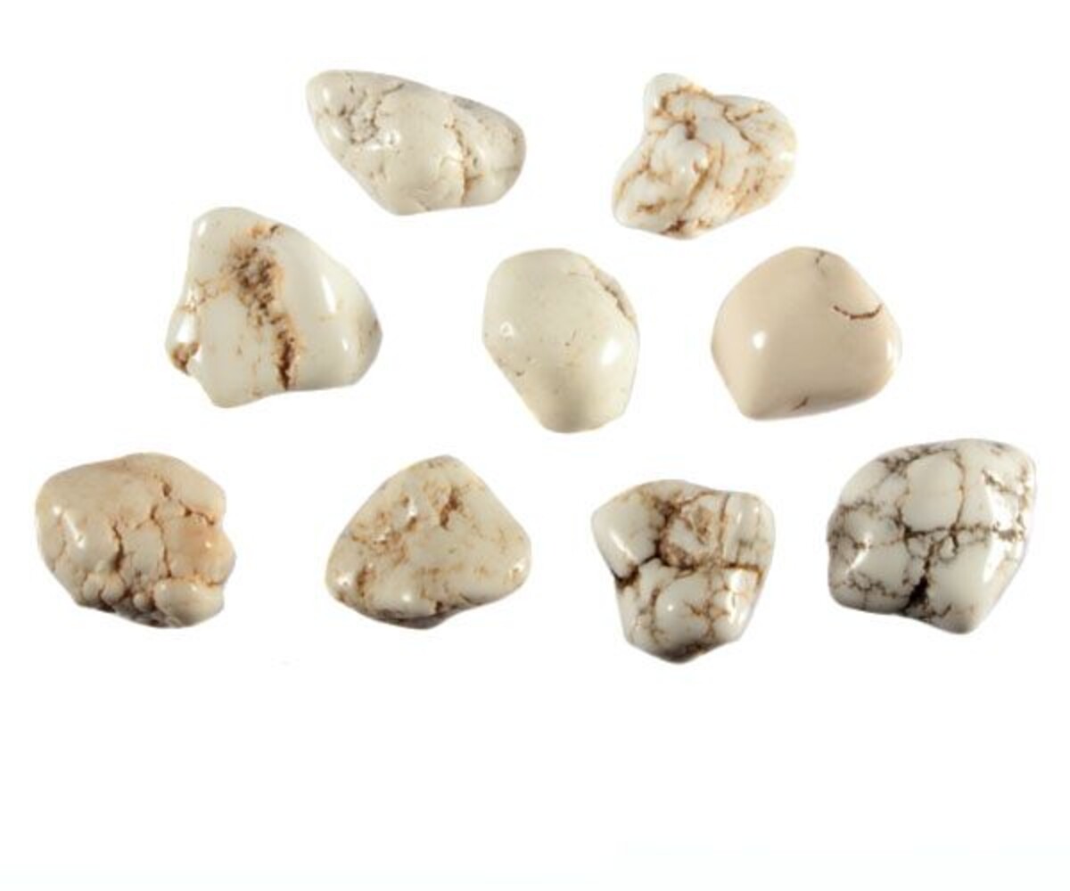 Magnesiet steen getrommeld 2 - 5 gram Magnesiet steen getrommeld 2 - 5 gram