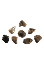 Maansteen (zwart) steen getrommeld 2 - 5 gram
