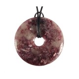 Lepidoliet hanger donut 4 cm