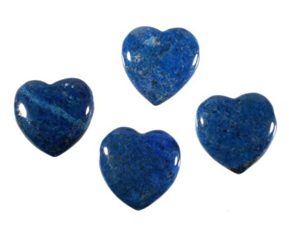 Lapis lazuli hanger hart doorboord Lapis lazuli hanger hart doorboord