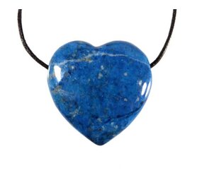 Lapis lazuli hanger hart doorboord Lapis lazuli hanger hart doorboord