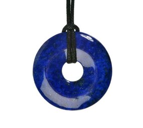 Lapis lazuli hanger donut A-kwaliteit 3 cm Lapis lazuli hanger donut A-kwaliteit 3 cm