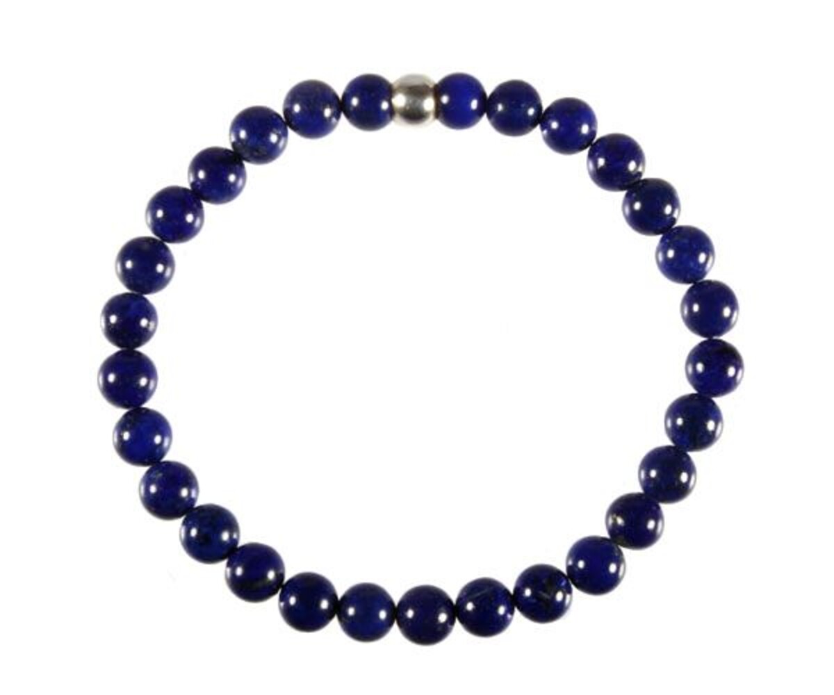 Lapis lazuli armband A-kwaliteit 18 cm | 6 mm kralen