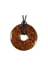 Jaspis (slangen) hanger donut 3 cm