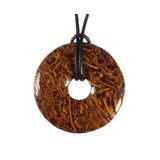 Jaspis (slangen) hanger donut 3 cm