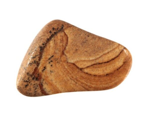 Jaspis (landschap) steen getrommeld 2 - 5 gram Jaspis (landschap) steen getrommeld 2 - 5 gram