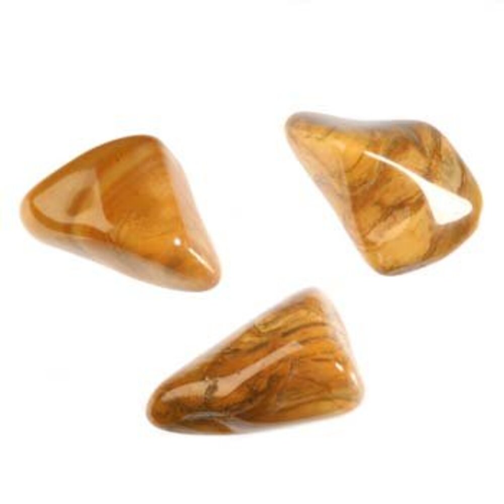 Jaspis (geel) steen getrommeld 5 - 10 gram Jaspis (geel) steen getrommeld 5 - 10 gram