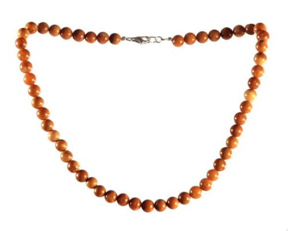 Jaspis (geel) ketting 8 mm kralen Jaspis (geel) ketting 8 mm kralen