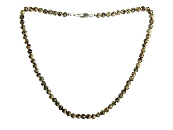 Jaspis (dalmatier) ketting 6 mm kralen Jaspis (dalmatier) ketting 6 mm kralen