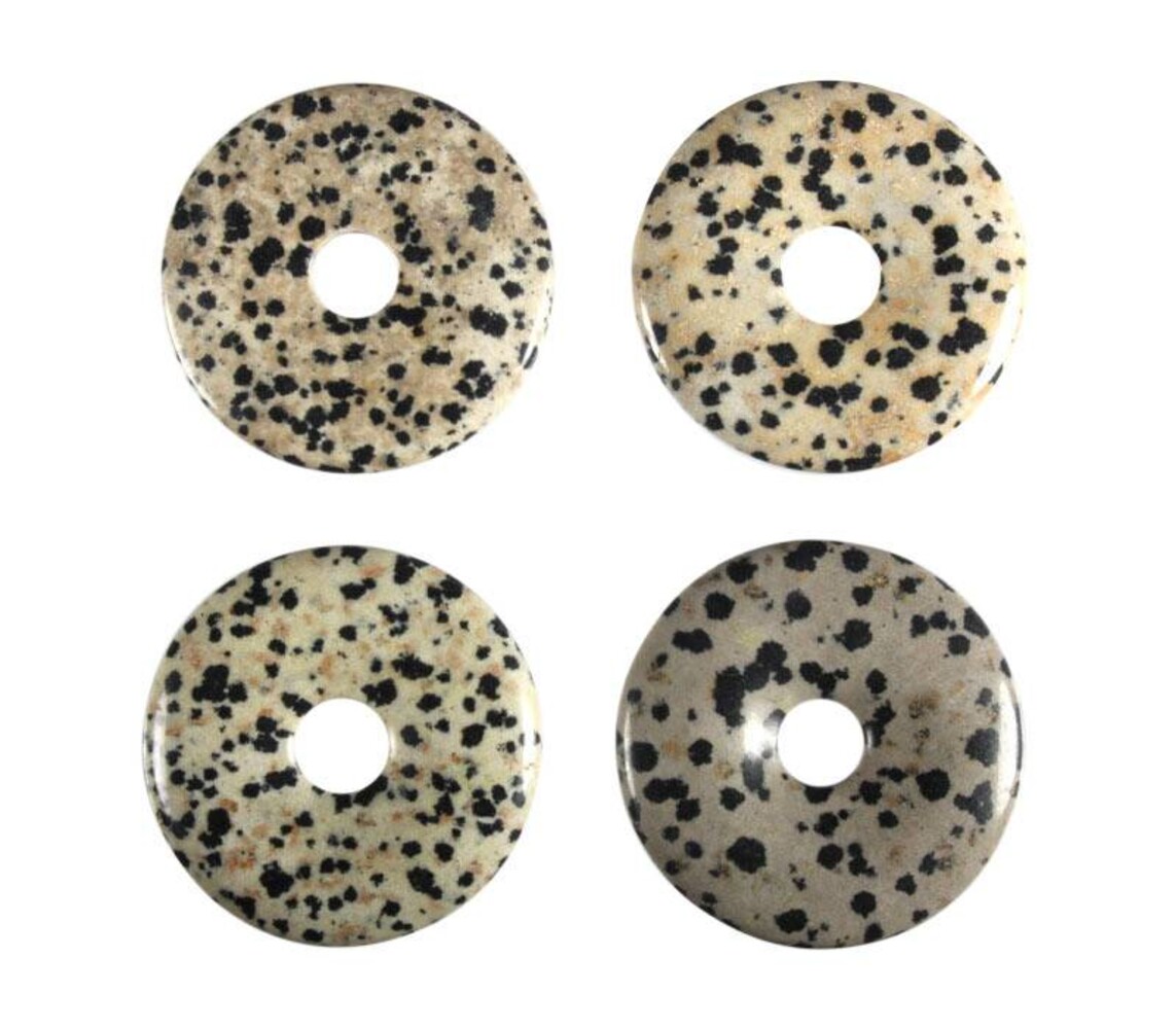 Jaspis (dalmatiër) hanger donut 4 cm Jaspis (dalmatiër) hanger donut 4 cm
