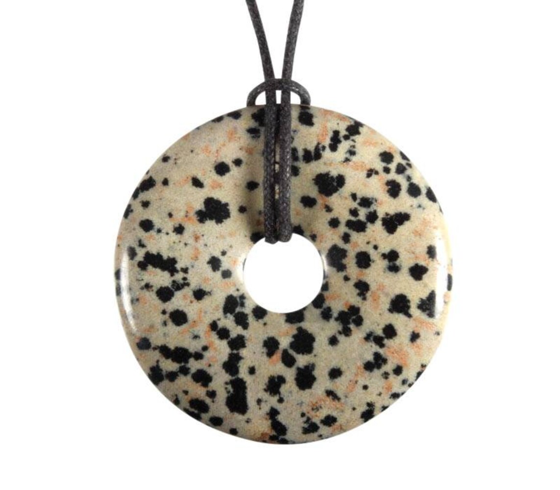 Jaspis (dalmatiër) hanger donut 4 cm Jaspis (dalmatiër) hanger donut 4 cm