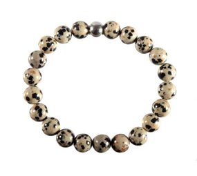 Jaspis (dalmatier) armband 20 cm | 8 mm kralen Jaspis (dalmatier) armband 20 cm | 8 mm kralen