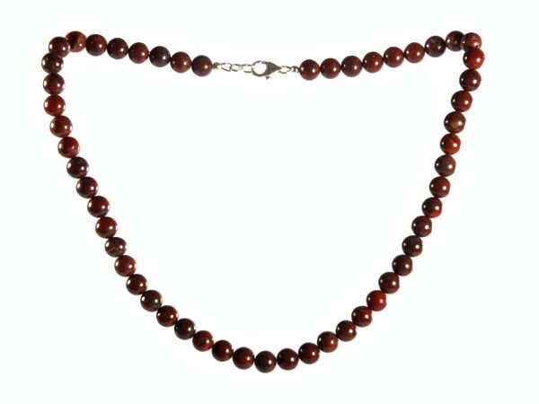 Jaspis (breccie) ketting 8 mm kralen Jaspis (breccie) ketting 8 mm kralen