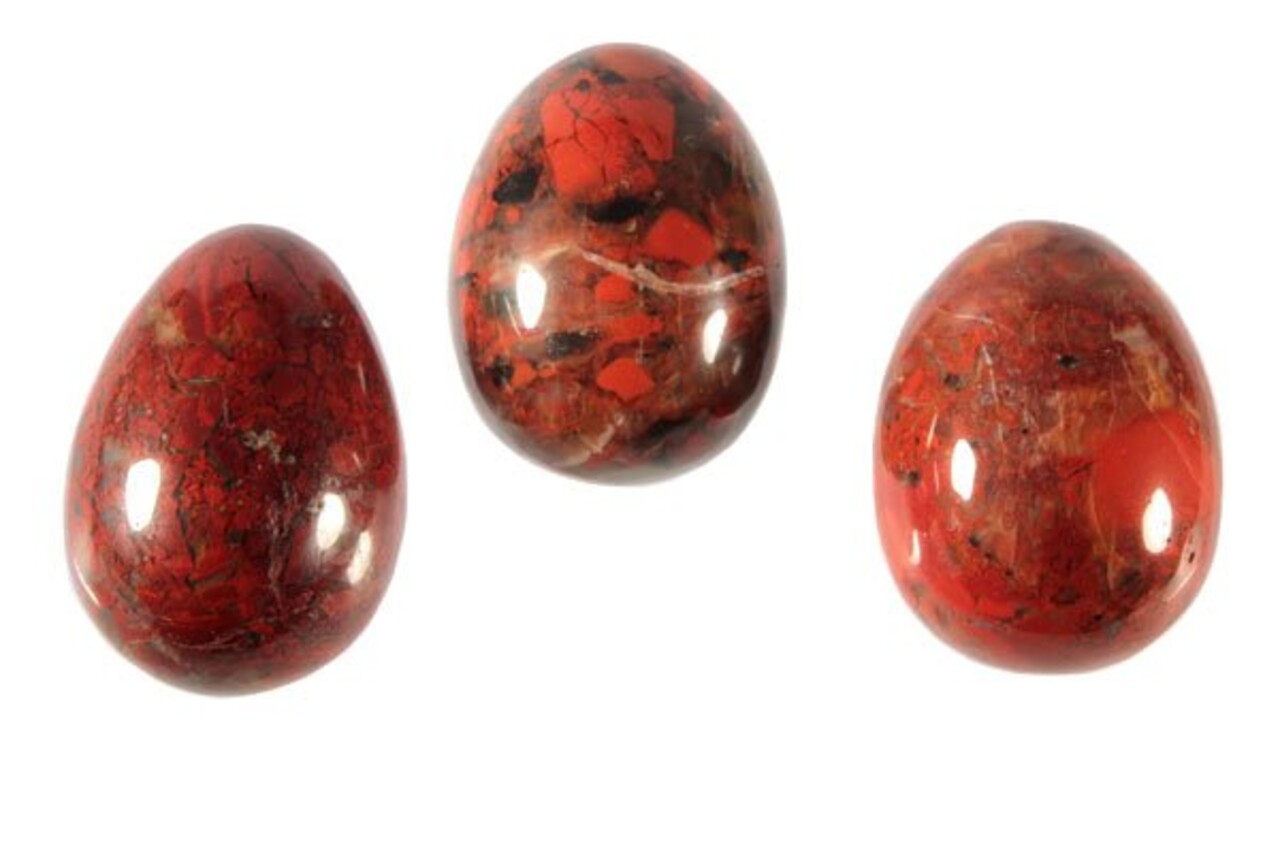 Jaspis (breccie) edelsteen ei 4,5 x 3,5 cm Jaspis (breccie) edelsteen ei 4,5 x 3,5 cm