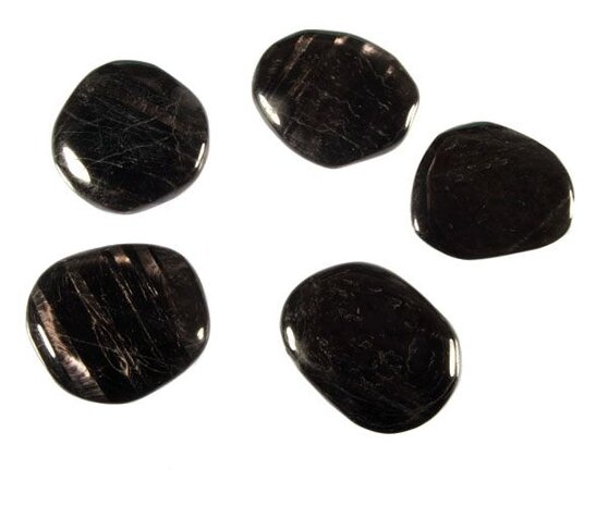 Hyperstheen steen plat gepolijst