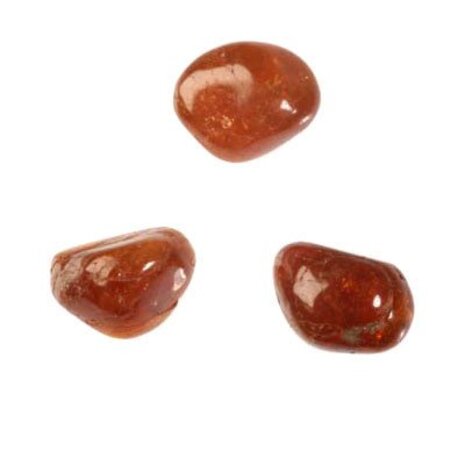 Hessoniet (granaat) steen getrommeld 2 - 5 gram Hessoniet (granaat) steen getrommeld 2 - 5 gram