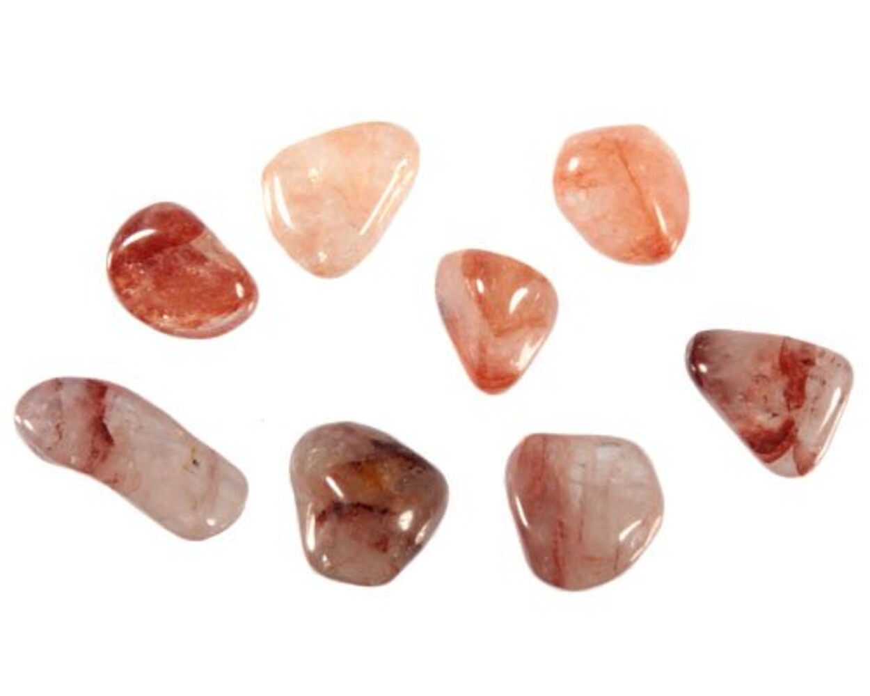 Hematietkwarts steen getrommeld 2 - 5 gram Hematietkwarts steen getrommeld 2 - 5 gram