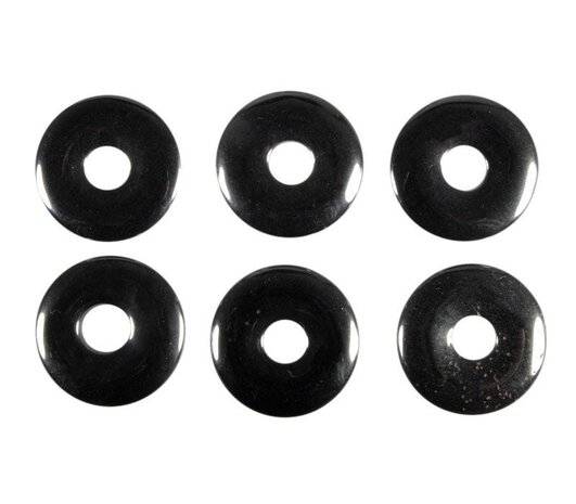 Hematiet hanger donut 3 cm Hematiet hanger donut 3 cm