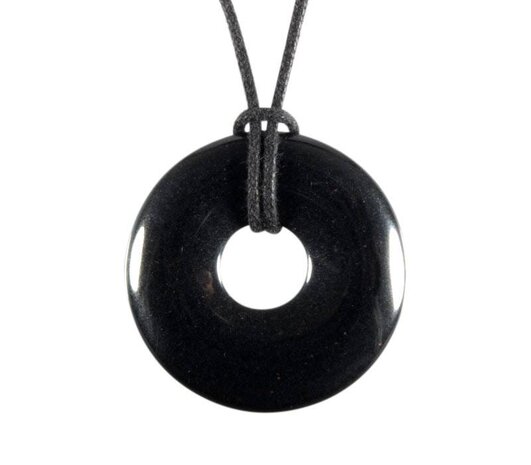 Hematiet hanger donut 3 cm Hematiet hanger donut 3 cm