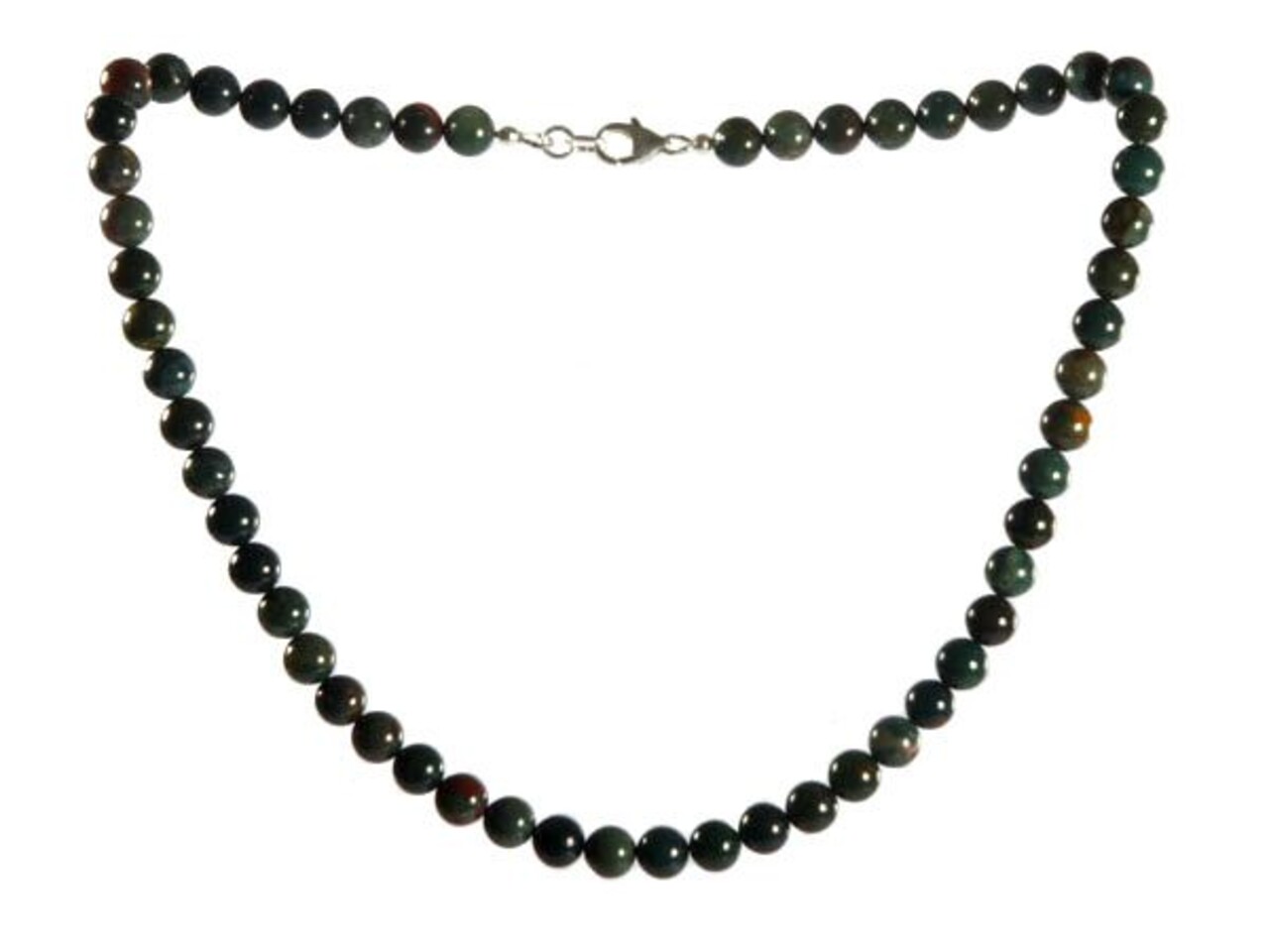 Heliotroop ketting 8 mm kralen Heliotroop ketting 8 mm kralen